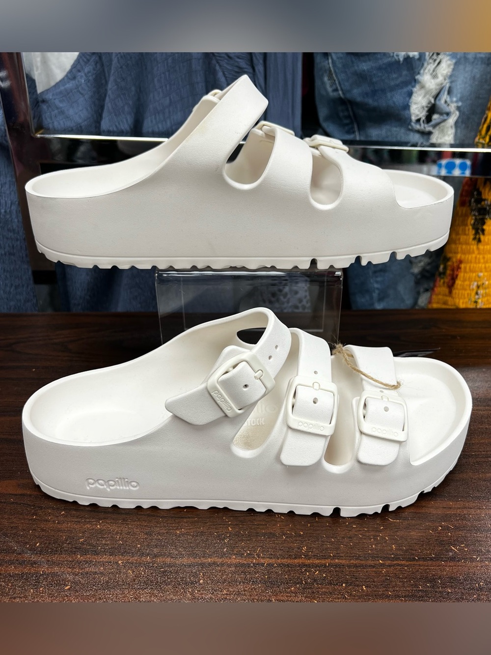 NEW Papillon By Birkenstock Florida Flex Platform Sandals - Size 10 (41)